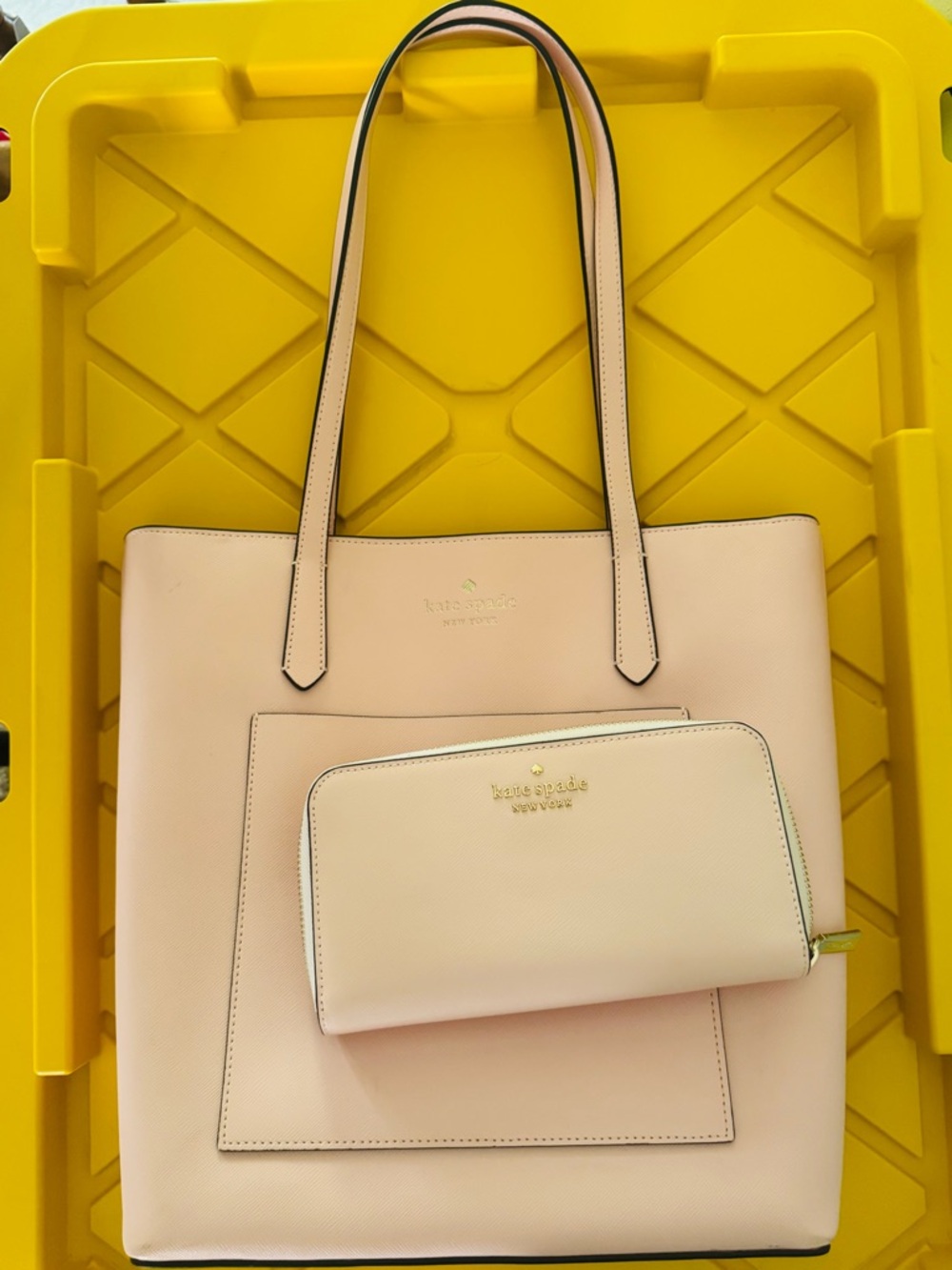 Kate Spade ♠️ Blush Pink Tote with Matching Wallet